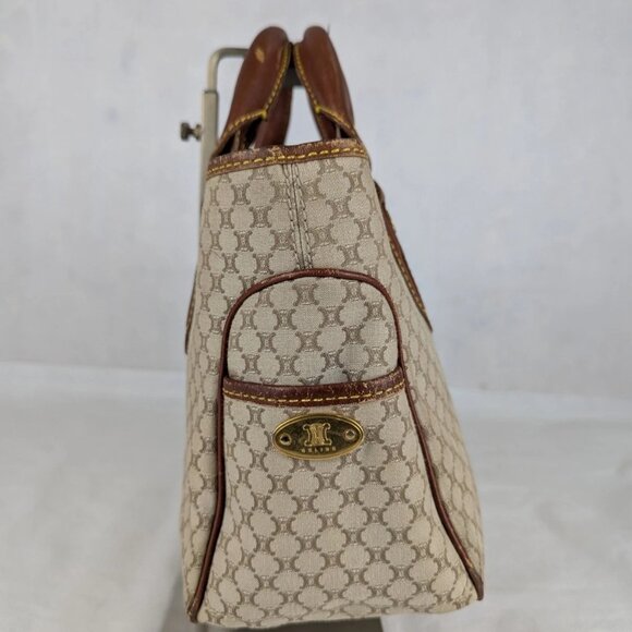 Authentic Celine Tote Bag Handbag Macadam Beige7 Vintage Based on Original Title - Picture 11 of 16